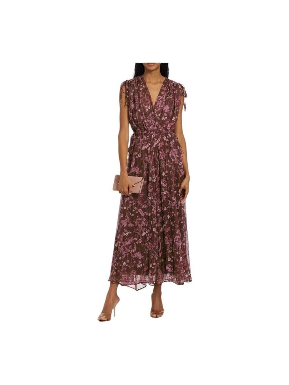 Sabina Musayev Pollonia Floral Cocktail Dress Size Small